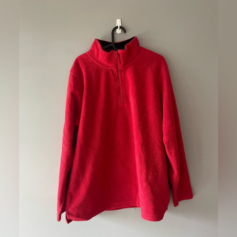 Retro Red Fleece 3/4 Zip